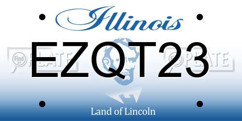 EZQT23 Illinois License Plate