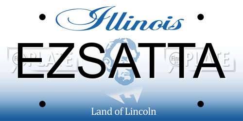 EZSATTA Illinois License Plate