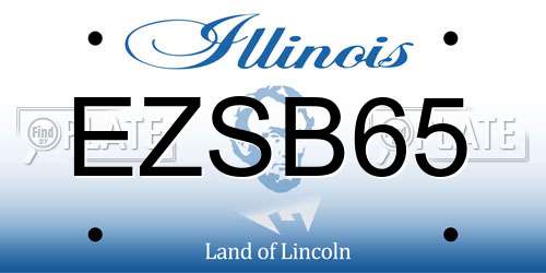 EZSB65 Illinois License Plate