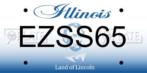 EZSS65 Illinois License Plate