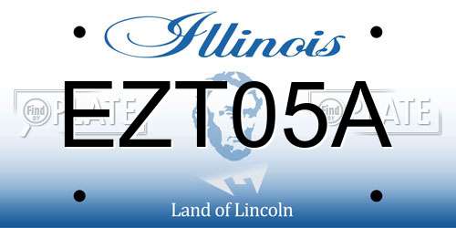 EZT05A Illinois License Plate