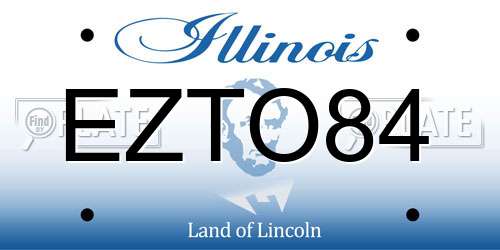 EZTO84 Illinois License Plate