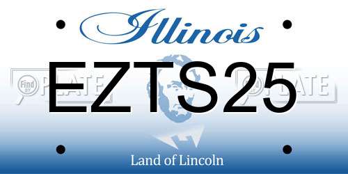 EZTS25 Illinois License Plate