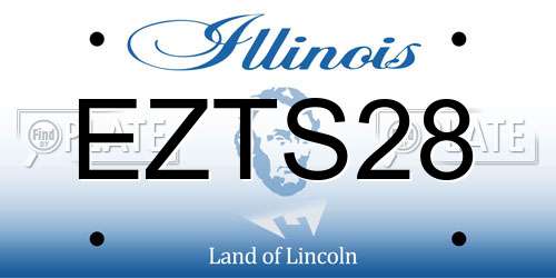EZTS28 Illinois License Plate