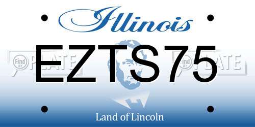 EZTS75 Illinois License Plate