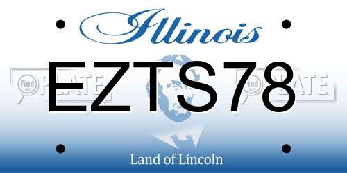 EZTS78 Illinois License Plate