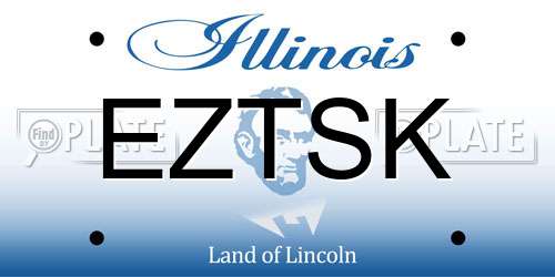 EZTSK Illinois License Plate