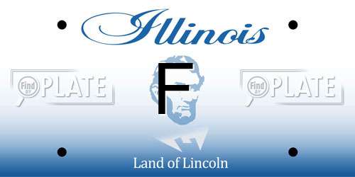 F Illinois License Plate