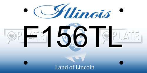 F156TL Illinois License Plate