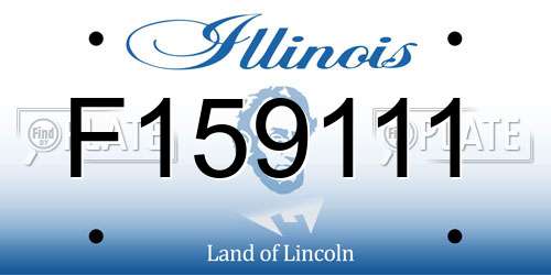 F159111 Illinois License Plate