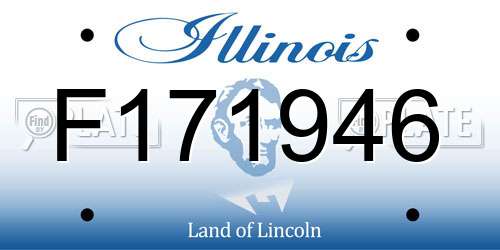 F171946 Illinois License Plate