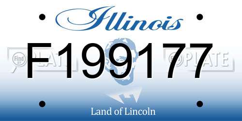 F199177 Illinois License Plate