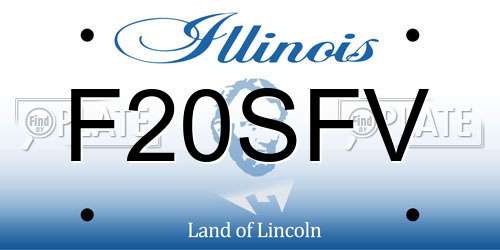 F20SFV Illinois License Plate