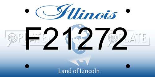 F21272 Illinois License Plate