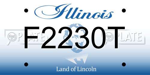 F2230T Illinois License Plate