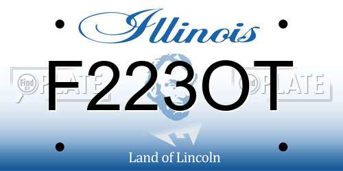 F223OT Illinois License Plate