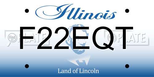 F22EQT Illinois License Plate