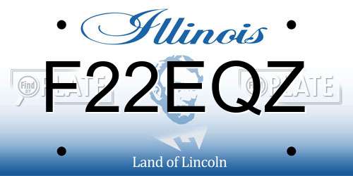 F22EQZ Illinois License Plate