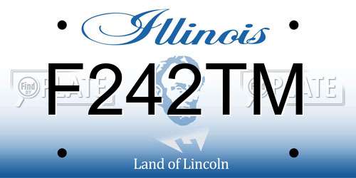 F242TM Illinois License Plate