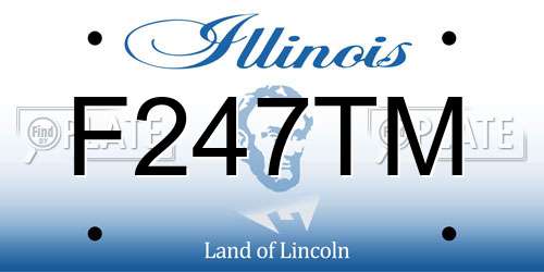 F247TM Illinois License Plate
