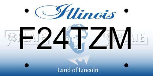 F24TZM Illinois License Plate