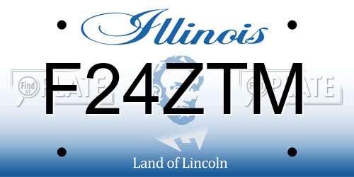 F24ZTM Illinois License Plate