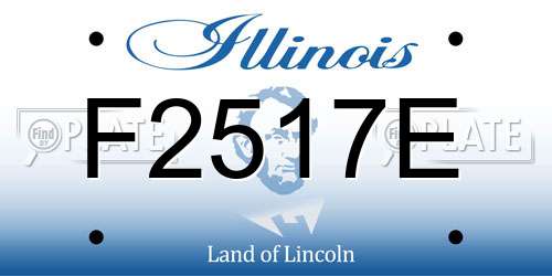 F2517E Illinois License Plate