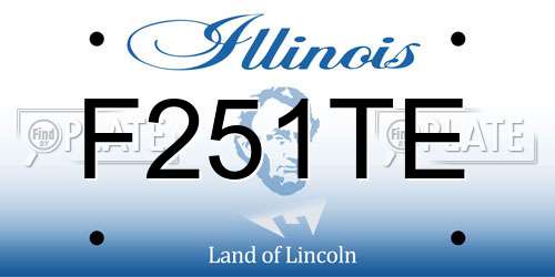 F251TE Illinois License Plate