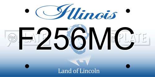F256MC Illinois License Plate