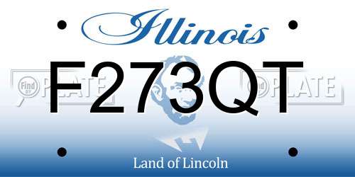 F273QT Illinois License Plate