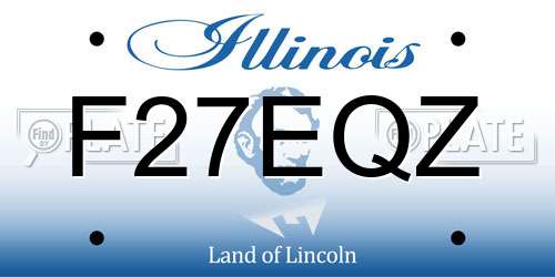 F27EQZ Illinois License Plate