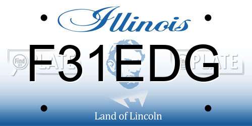F31EDG Illinois License Plate