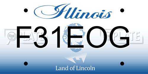 F31EOG Illinois License Plate