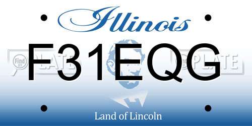 F31EQG Illinois License Plate