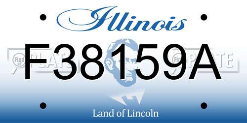 F38159A Illinois License Plate