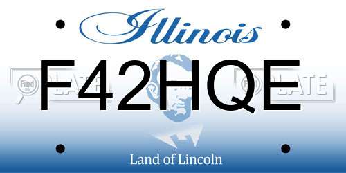 F42HQE Illinois License Plate