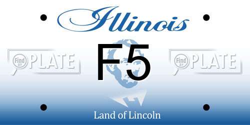 F5 Illinois License Plate