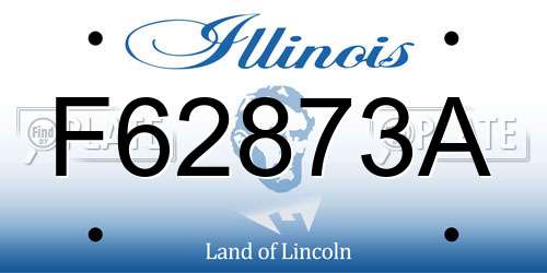 F62873A Illinois License Plate