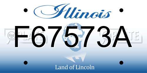 F67573A Illinois License Plate