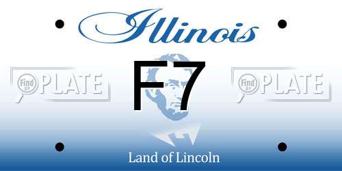 F7 Illinois License Plate