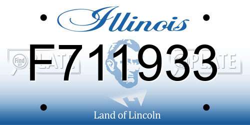 F711933 Illinois License Plate