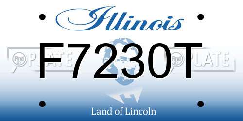 F7230T Illinois License Plate