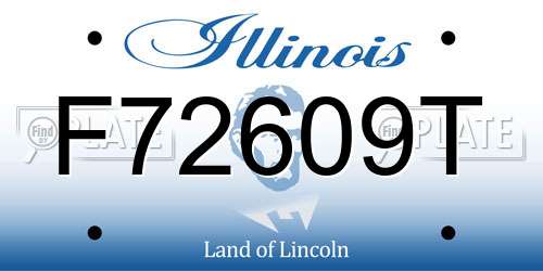 F72609T Illinois License Plate