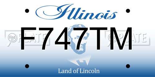 F747TM Illinois License Plate
