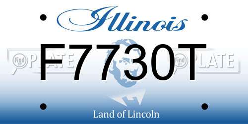 F7730T Illinois License Plate