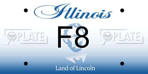 F8 Illinois License Plate