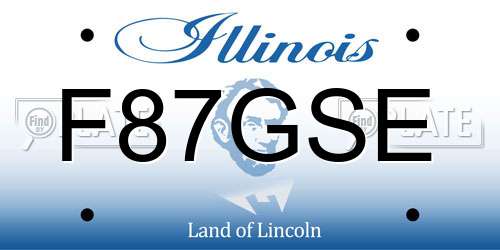F87GSE Illinois License Plate