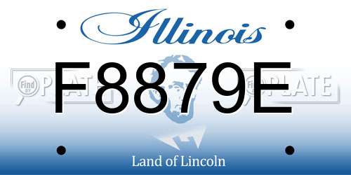 F8879E Illinois License Plate