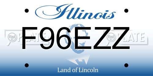 F96EZZ Illinois License Plate
