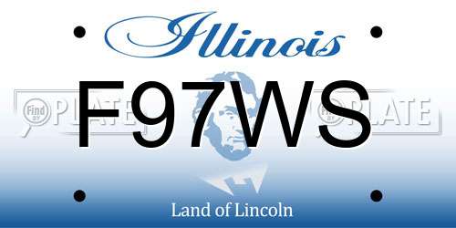 F97WS Illinois License Plate